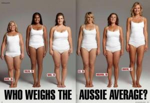 All these women weight the same, so I ask what is the AVERAGE??? There isn't one.